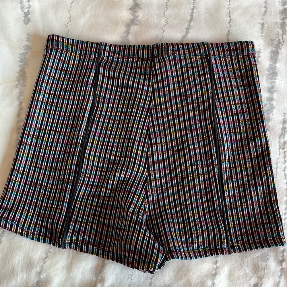 Sunday Steven's high waisted junior rainbow shorts. Size M.